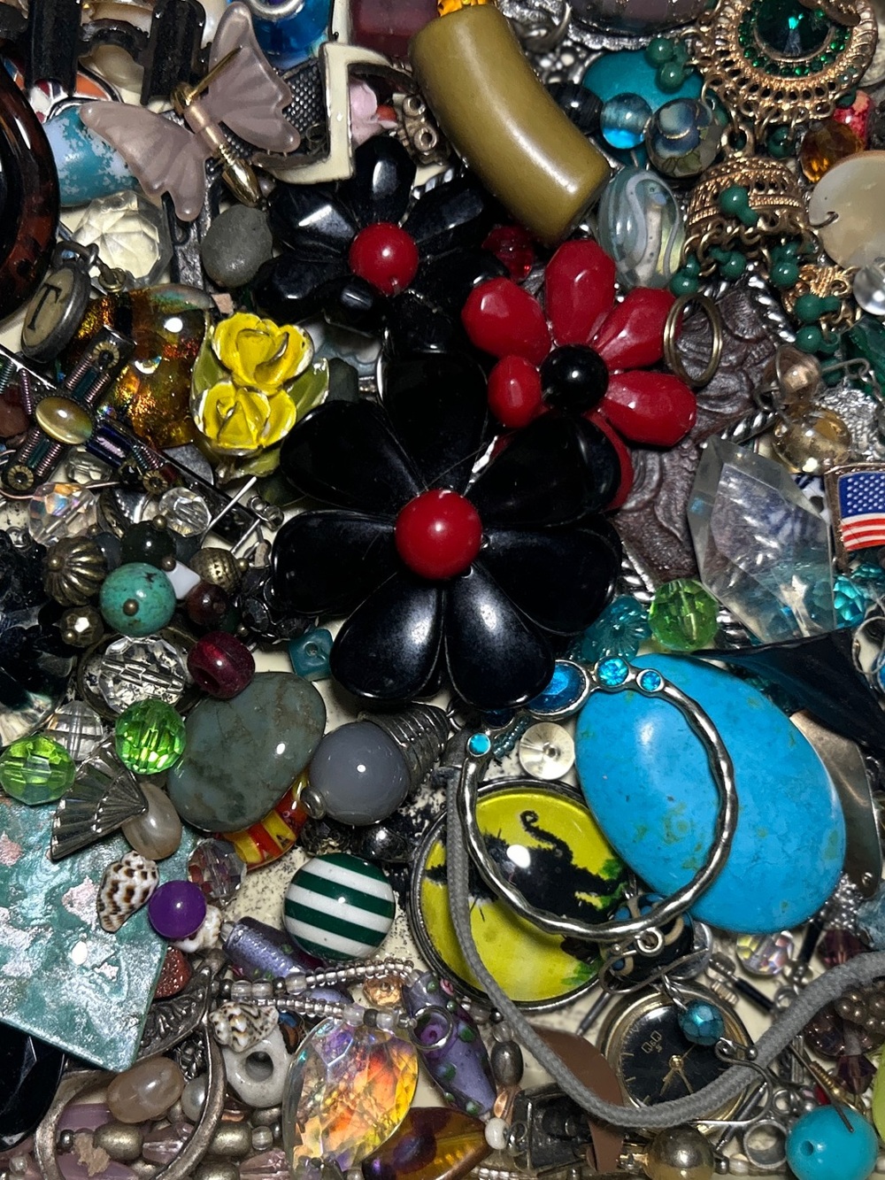 1 lb junk jewelry craft lot 2